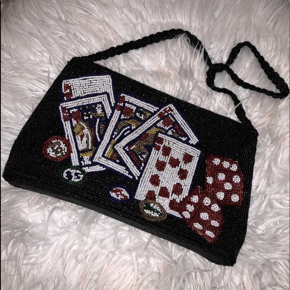 Vintage beaded casino purse